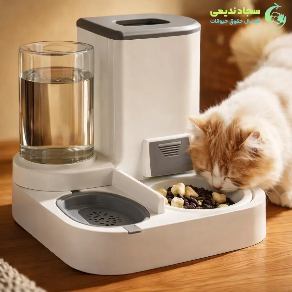 da0ce74b-d81e-4145-9ab3-3947de86afcb ظرف آب و غذا سگ و گربه مدل کلبه